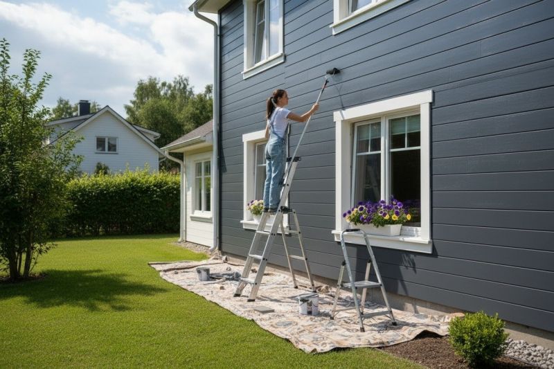 Exterior Staircase Painting in Boulder, CO